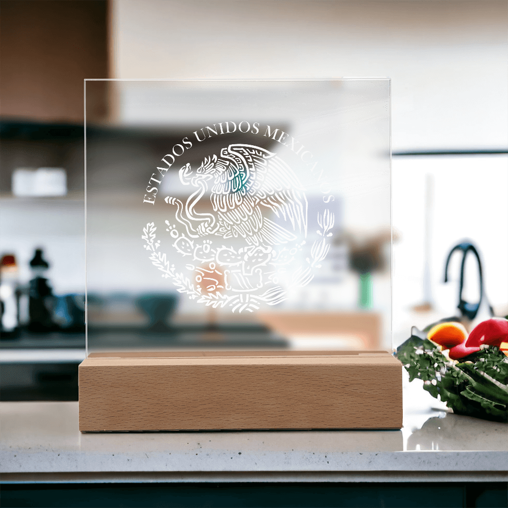 Mexico Acrylic Plaque with LED Base