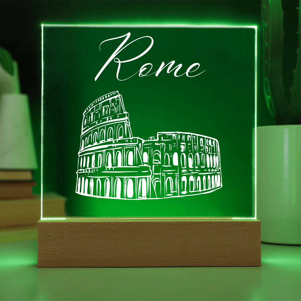 Rome Acrylic Plaque with LED Base 3
