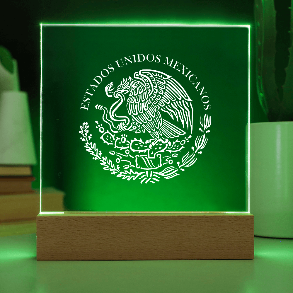 Mexico Acrylic Plaque with LED Base