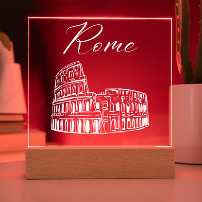 Rome Acrylic Plaque with LED Base 3