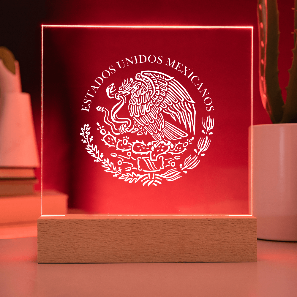 Mexico Acrylic Plaque with LED Base