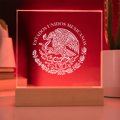 Mexico Acrylic Plaque with LED Base