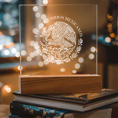 Mexico Acrylic Plaque with LED Base