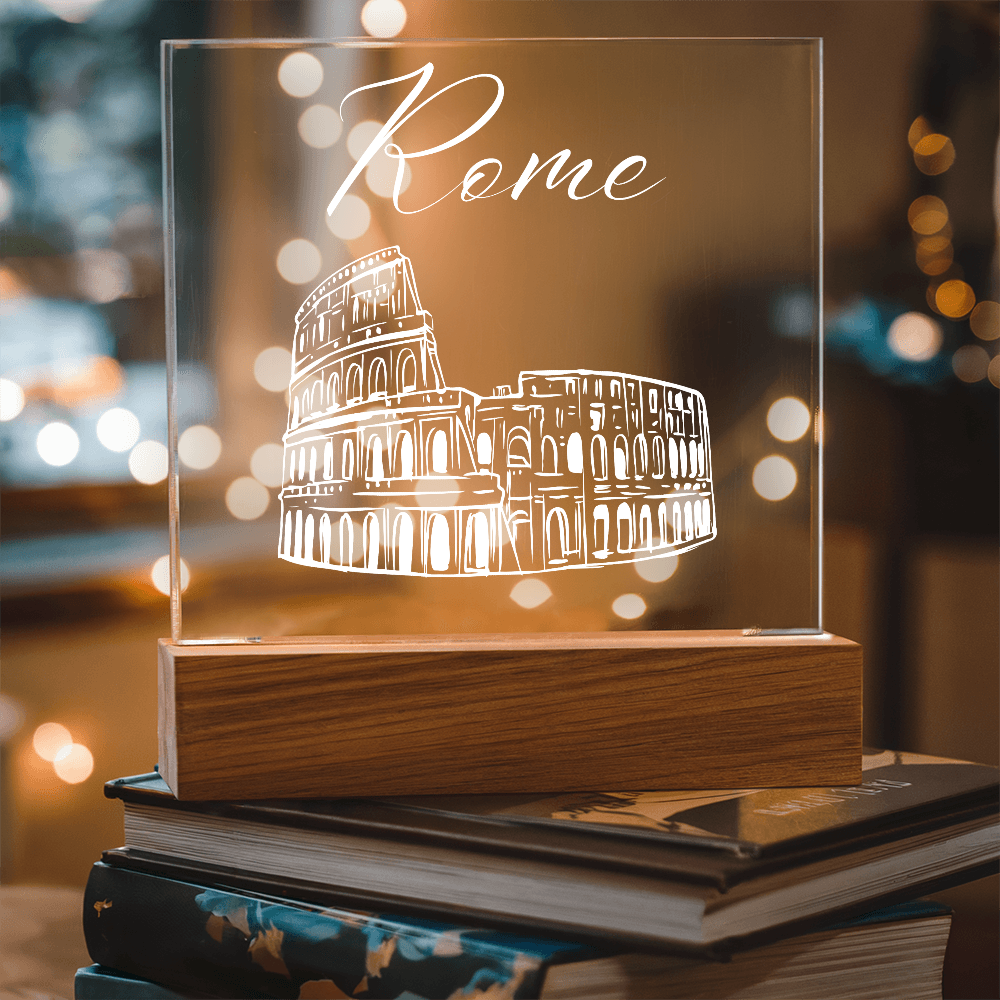 Rome Acrylic Plaque with LED Base 3
