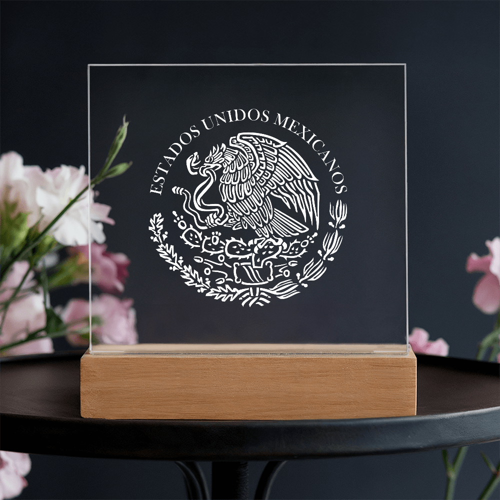 Mexico Acrylic Plaque with LED Base