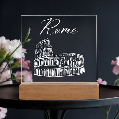 Rome Acrylic Plaque with LED Base 3