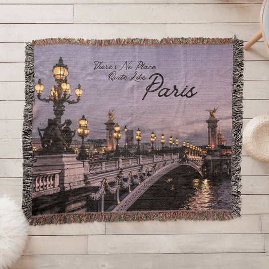 There's No Place Quite like Paris Heirloom Woven Blanket