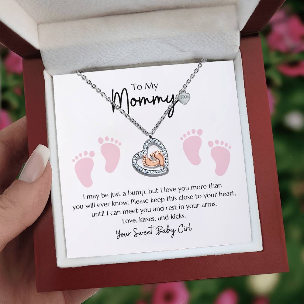 "Baby Feet" Necklace from Baby Girl to Mommy