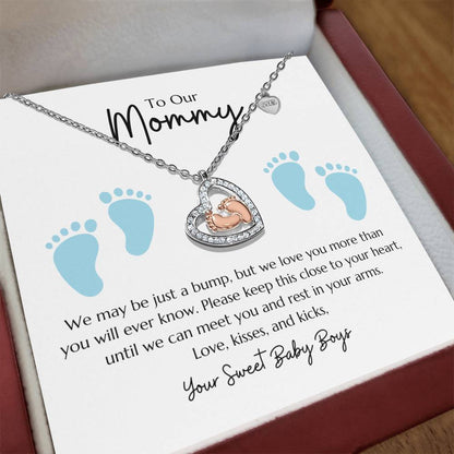 "Baby Feet" Necklace from Twin Boys to their Mommy