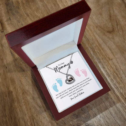 "Baby Feet" Necklace from Twins to Mommy