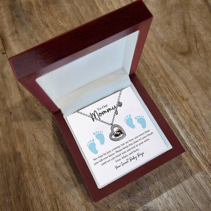"Baby Feet" Necklace from Twin Boys to their Mommy