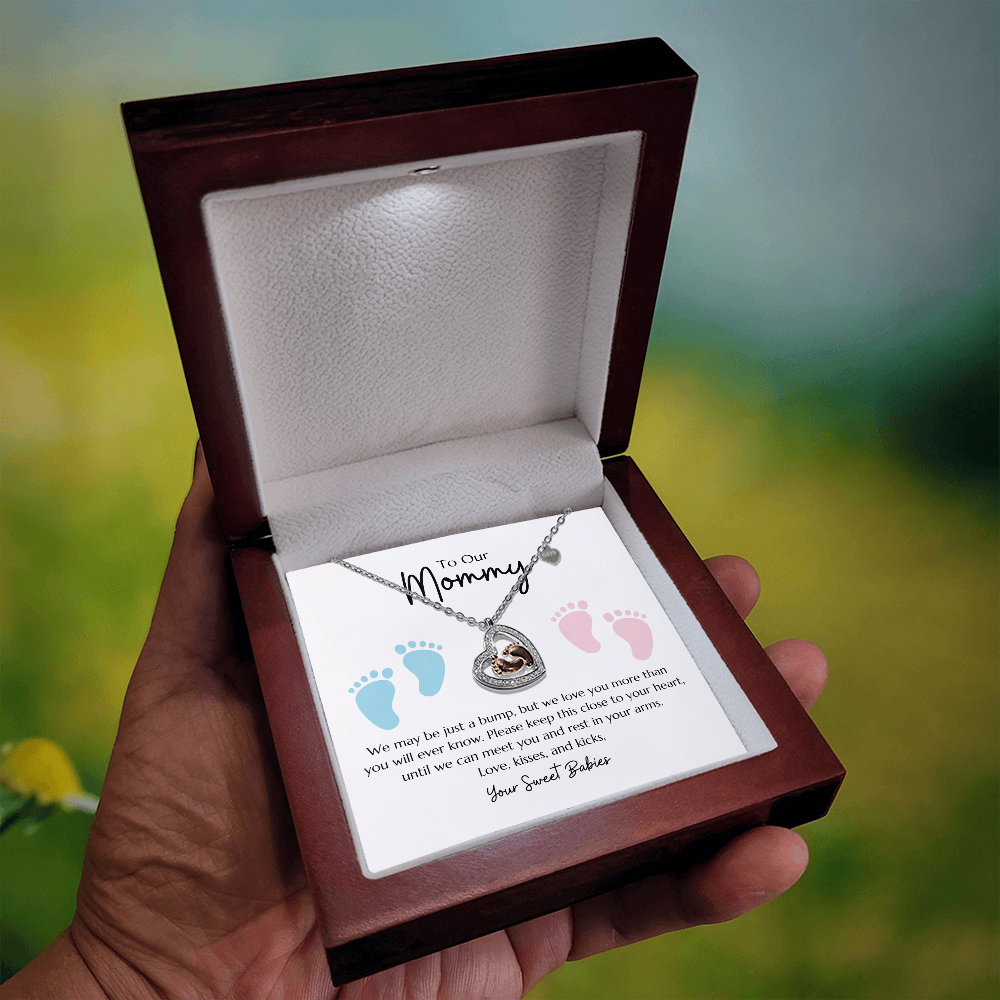 "Baby Feet" Necklace from Twins to Mommy