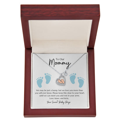 "Baby Feet" Necklace from Twin Boys to their Mommy