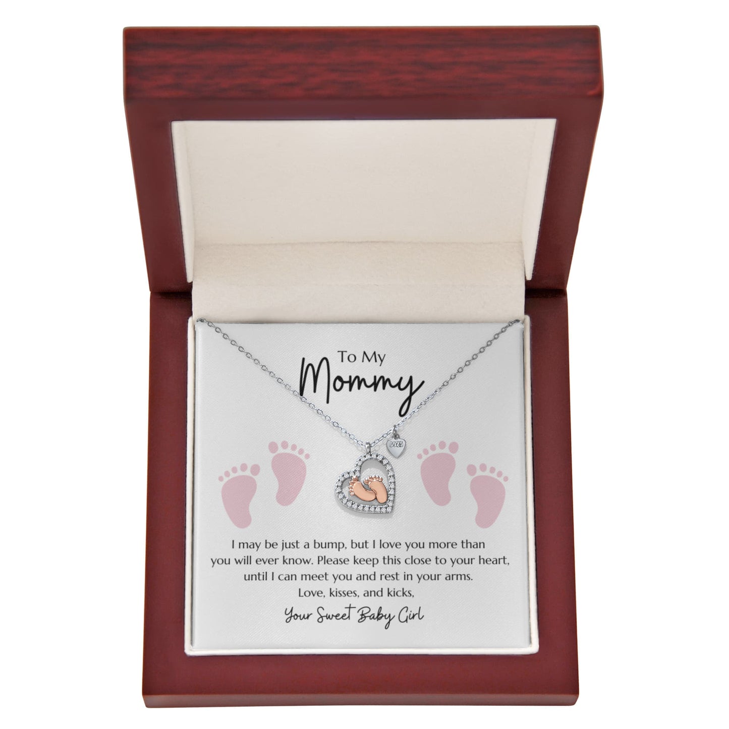 "Baby Feet" Necklace from Baby Girl to Mommy