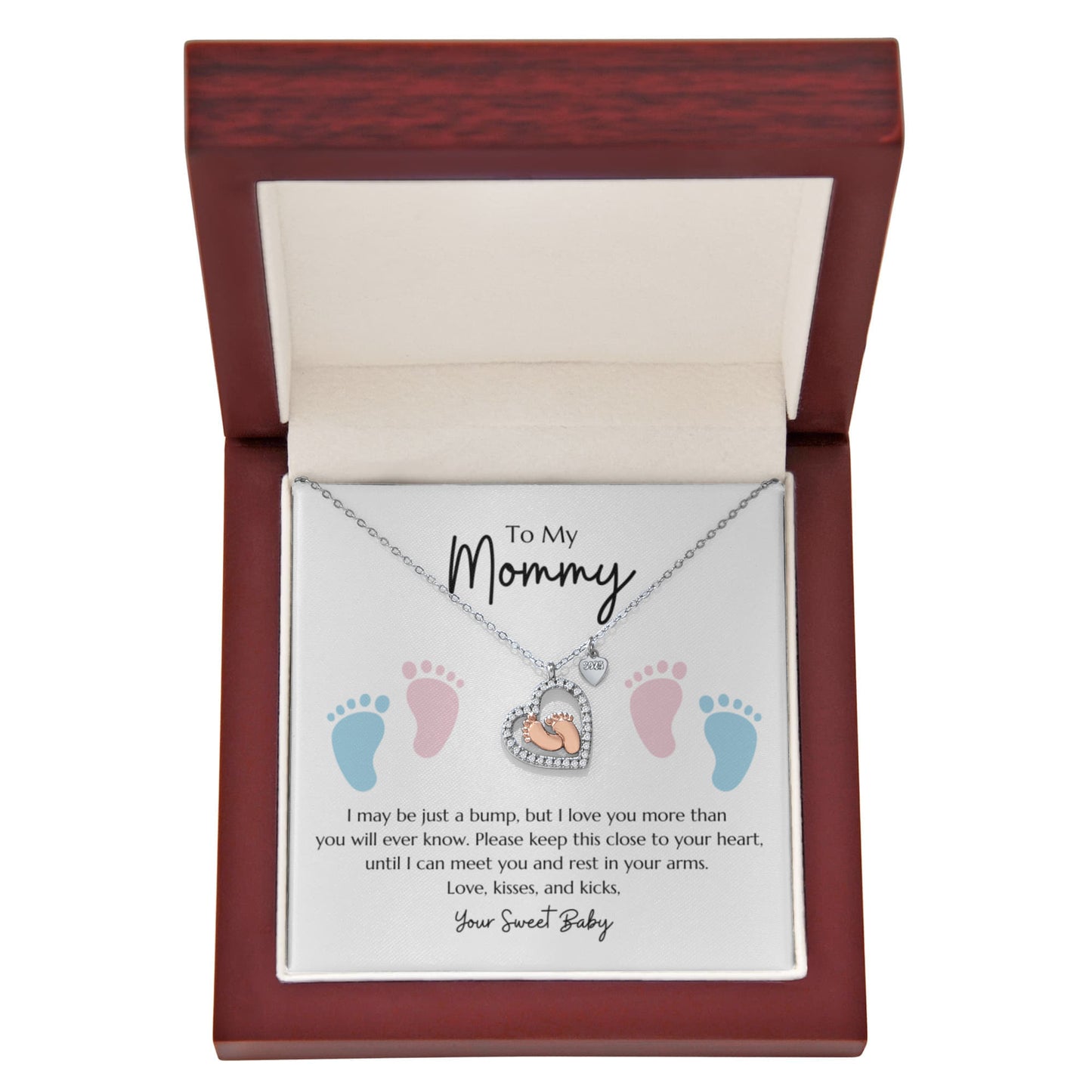 "Baby Feet" Necklace from Baby to Mommy