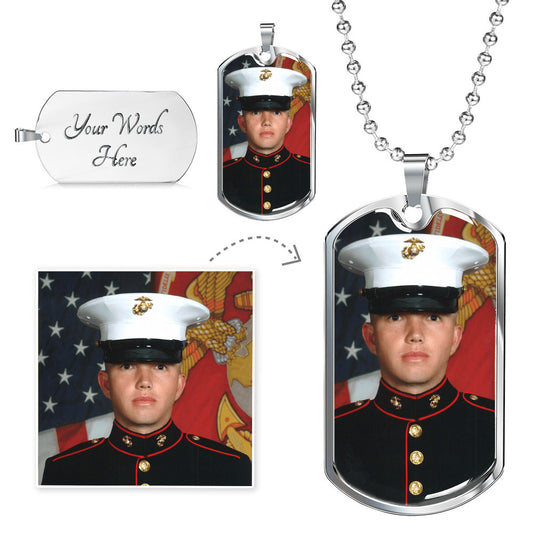 Personalized Dog Tag with your Photo and Engraving